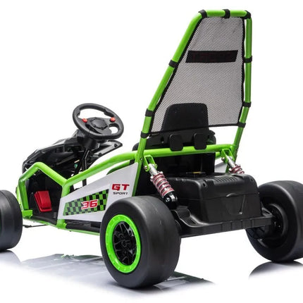 DM‑107 – 24V 7Ah – 2×200W „Mute Motor“ – DRIFT – Žalias