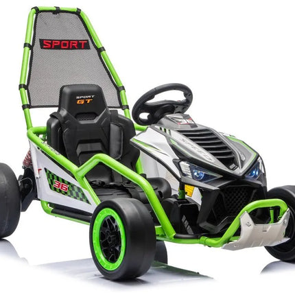 DM‑107 – 24V 7Ah – 2×200W „Mute Motor“ – DRIFT – Žalias
