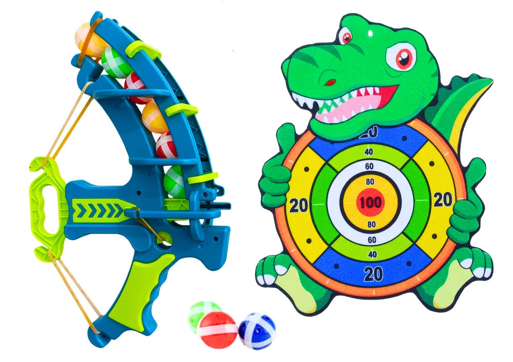 Drakono taikinys su Velcro šautuvu