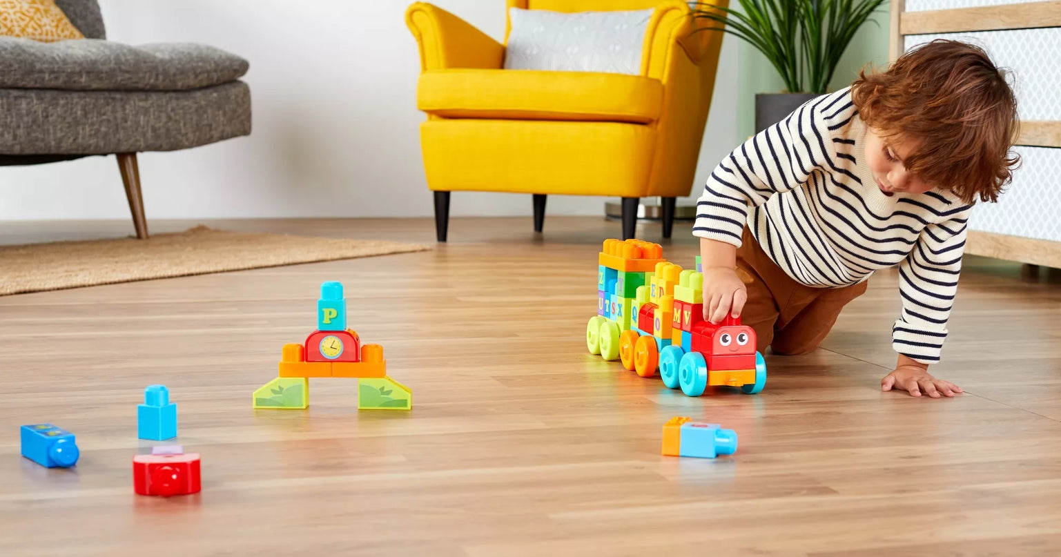 MEGA BLOKS rinkinys – Traukinys (60 det.) (DXH35)