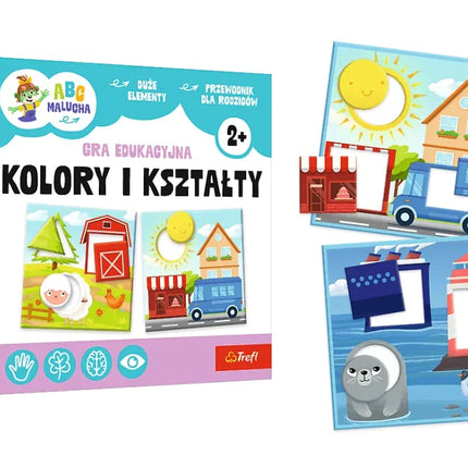 Edukacinis žaidimas „Spalvos ir formos ABC mažyliams – Treflikų šeima“