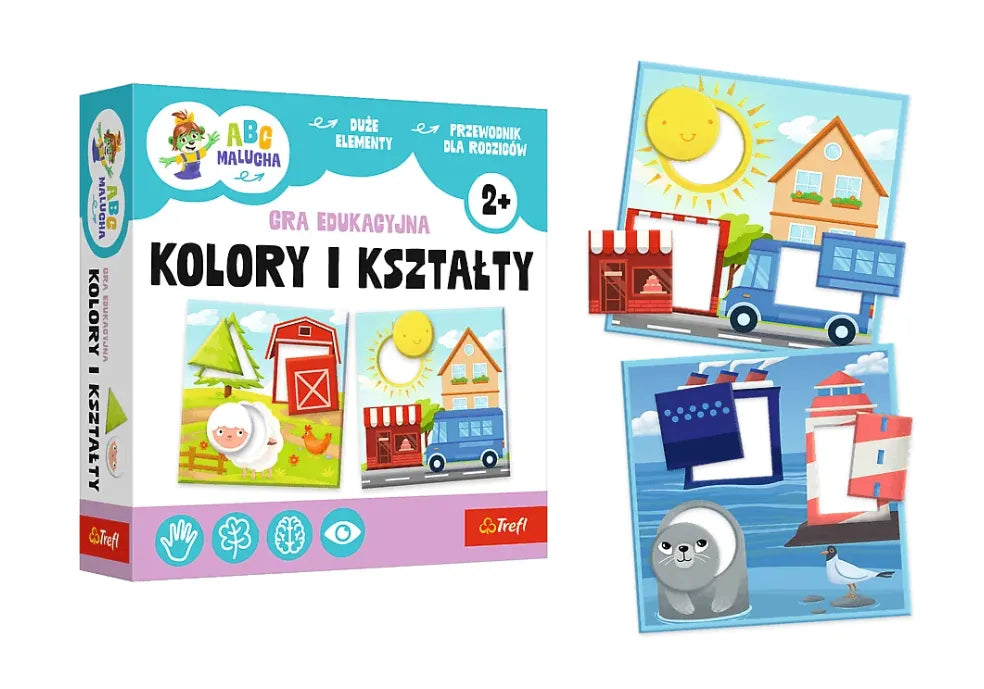 Edukacinis žaidimas „Spalvos ir formos ABC mažyliams – Treflikų šeima“