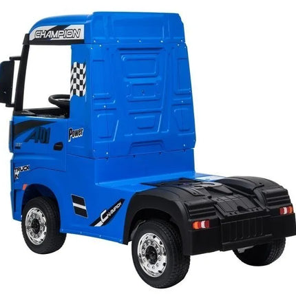 Elektrinis vaikiškas automobilis Mercedes Actros MP4 – mėlynas dažytas