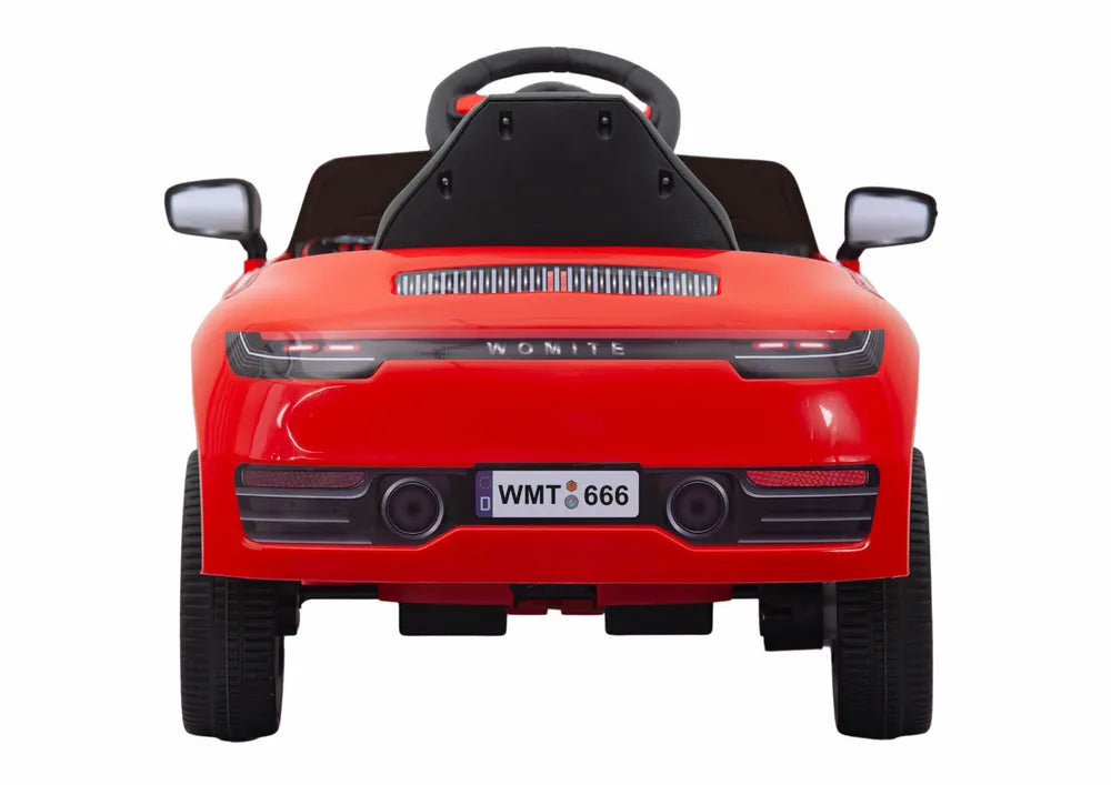 Elektrinis vaikiškas raudonas automobilis WMT‑666 12V
