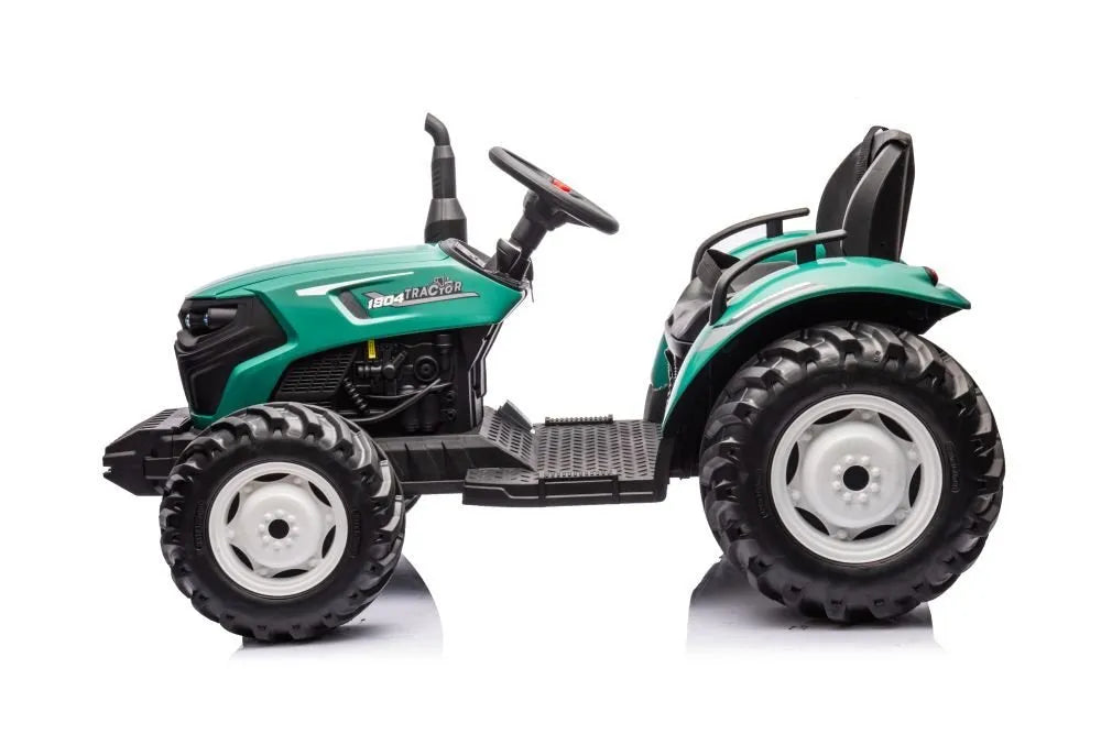 Elektrinis vaikiškas traktorius HC-306 – tamsiai žalias, 24V