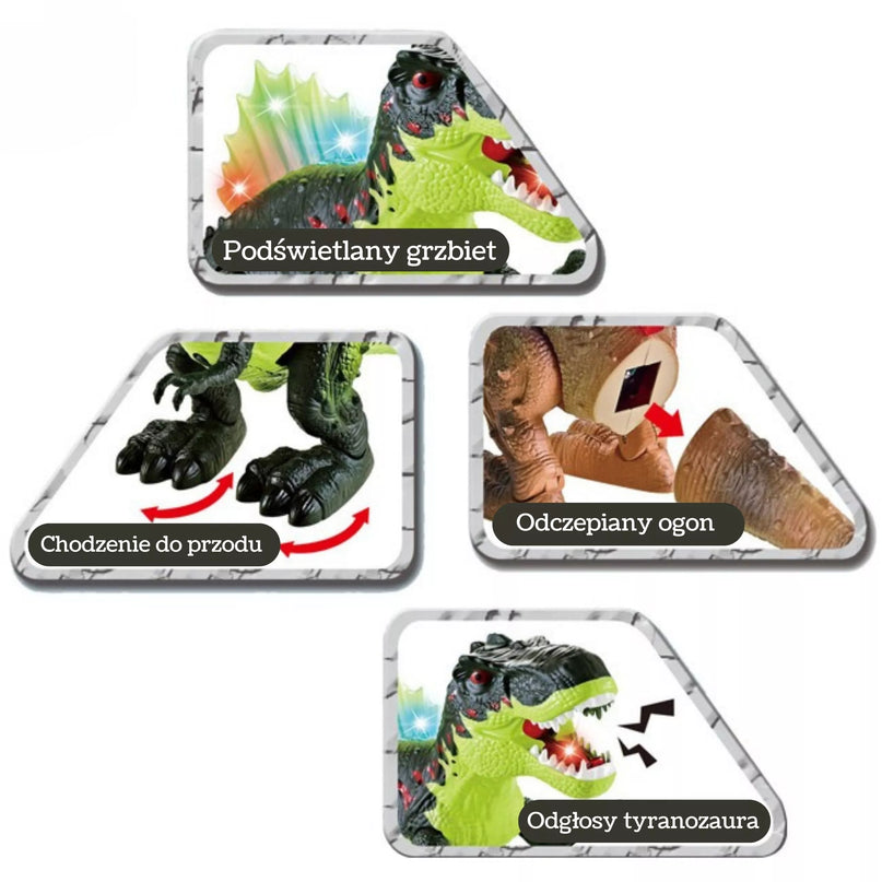 „WOOPIE“ vaikštantis Tyrannosaurus Rex – dinozauras su šviesos ir garso efektais