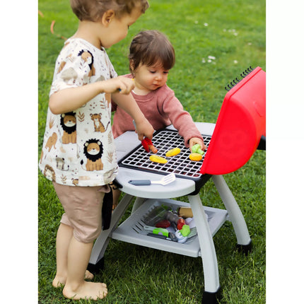„WOOPIE“ interaktyvus grilis – lauko virtuvės rinkinys „Barbecue Garden Kitchen“ su LED, XL, 41 detalė