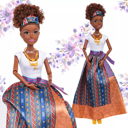 WOOPIE ROYAL Lėlė Lili Ebony Elegantiška Suknelė
