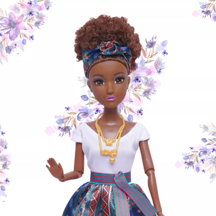 WOOPIE ROYAL Lėlė Lili Ebony Elegantiška Suknelė