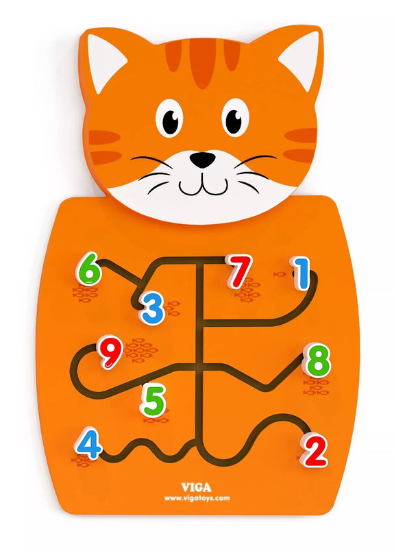 Montessori medinė skaičių lenta