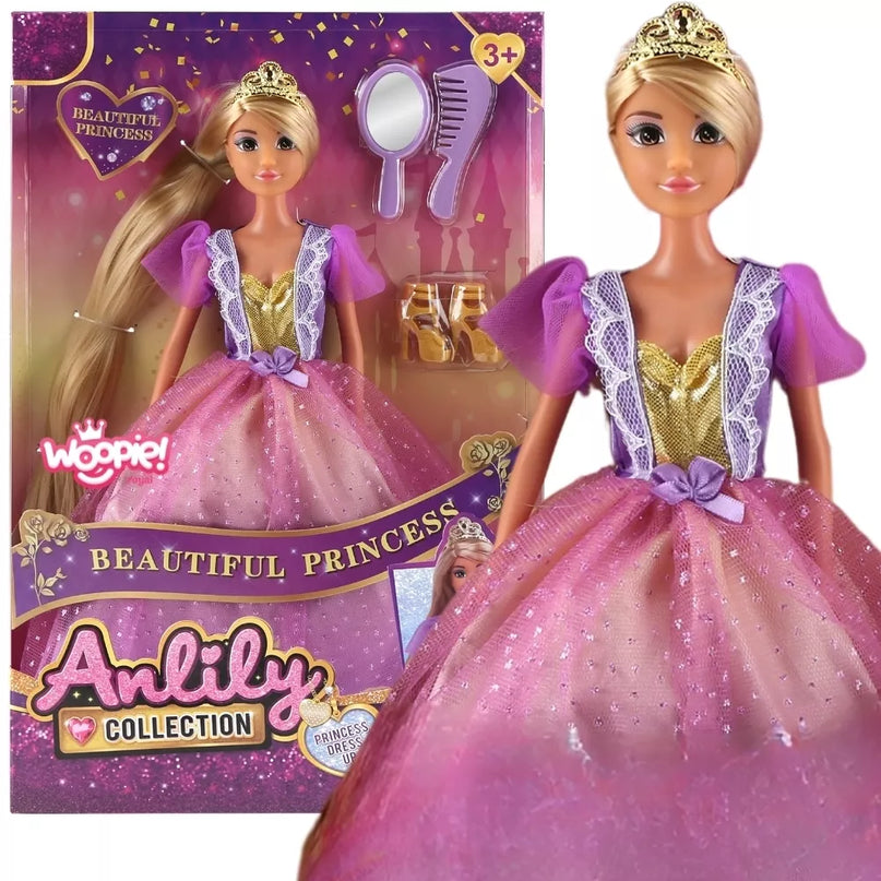 WOOPIE ROYAL Lėlė Lili Princesė su ilgais plaukais ir aksesuarais