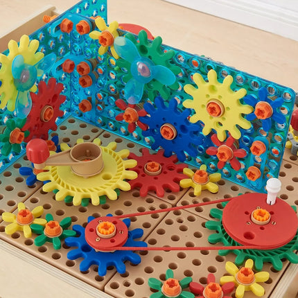 MASTERKIDZ mišrių krumpliaračių priedų rinkinys STEM sienų plokštėms, 198 vnt.