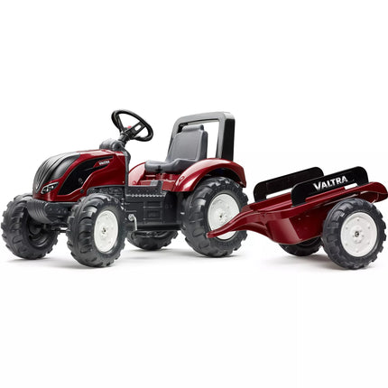 FALK Raudonas Valtra S4 pedalinis traktorius su priekaba