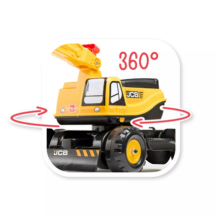 Falk JCB ekskavatorius–stumdukas su 360° strėle ir apsauginiu šalmu
