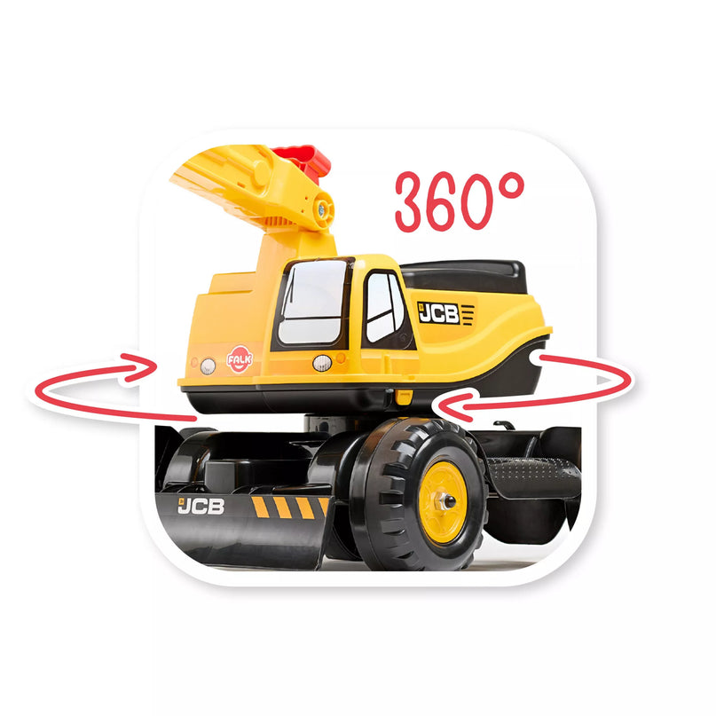 Falk JCB ekskavatorius–stumdukas su 360° strėle ir apsauginiu šalmu