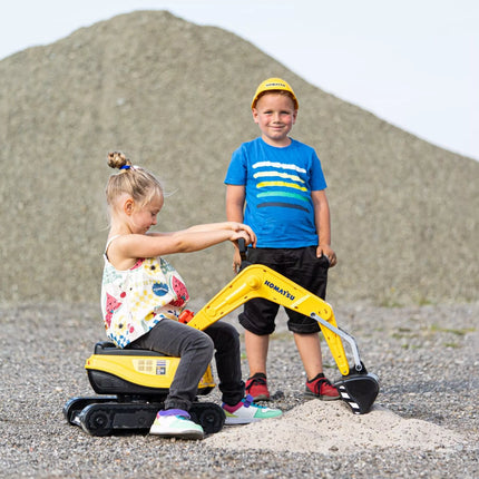 Falk Komatsu ekskavatorius–stumdukas su 360° kabina ir apsauginiu šalmu