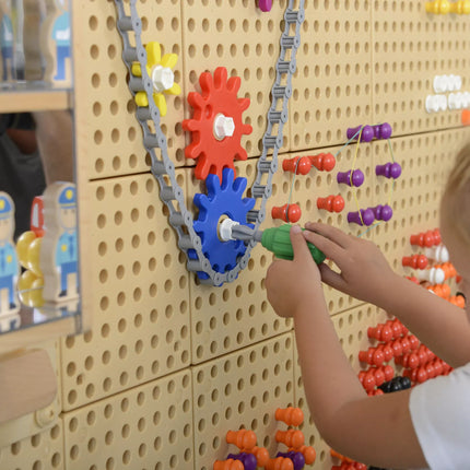 MASTERKIDZ Rankinių įrankių rinkinys (6 vnt.) – atsuktuvas ir veržliaraktis STEM mokslo ir edukacinei lentelei