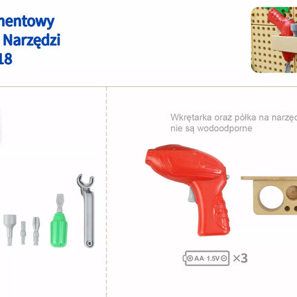 MASTERKIDZ 8 dalių atsuktuvų įrankių rinkinys STEM mokslo ir kūrybiškumo lentai