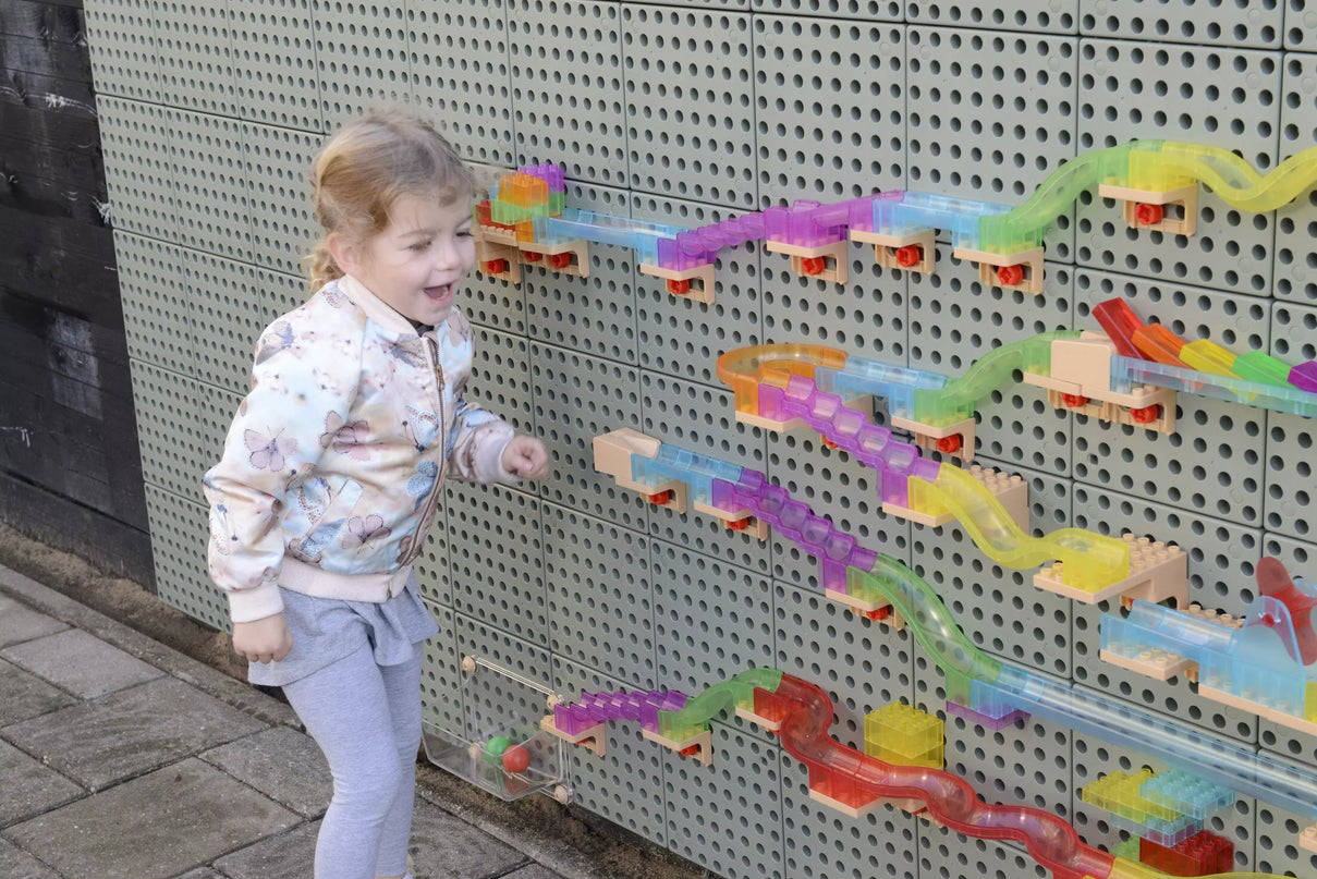 Masterkidz kamuoliukų trasos konstravimo rinkinys STEM lentai 120 dalių
