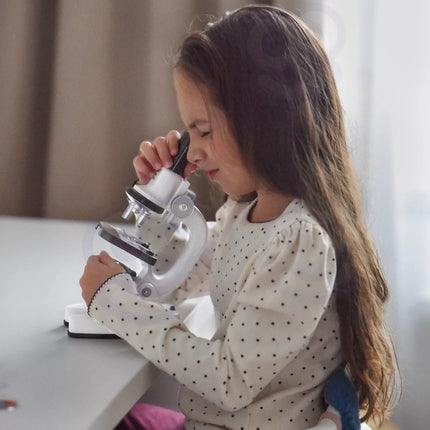 WOOPIE skaitmeninis LED mikroskopas – XXL rinkinys su 1200x didinimu ir išmaniojo telefono adapteriu