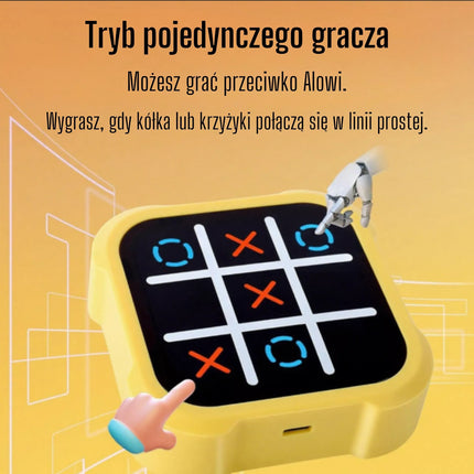 WOOPIE Elektroninis „Kryžiukai–Nuliukai“ – loginis ir edukacinis 4 viename žaidimas