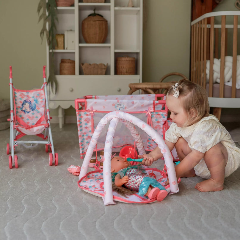 WOOPIE ROYAL 36 cm kūdikio lėlė „Undinėlė“ — interaktyvus XXL priežiūros rinkinys (18 viename)