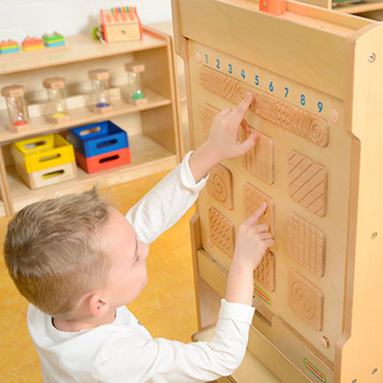MASTERKIDZ Sensorinė sieninė lenta paviršiaus tekstūrai atpažinti