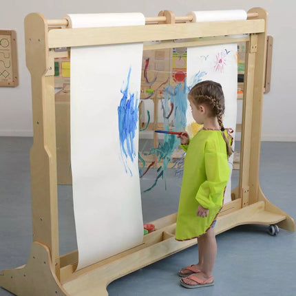 MASTERKIDZ – didelis medinis lango molbertas piešimui