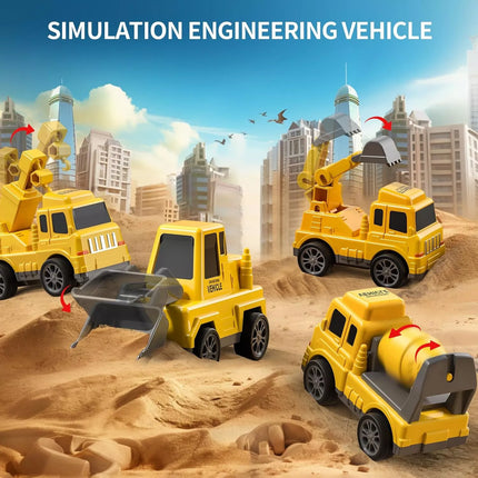 WOOPIE kelių pagalbos vilkiko rinkinys su 5 automobiliais