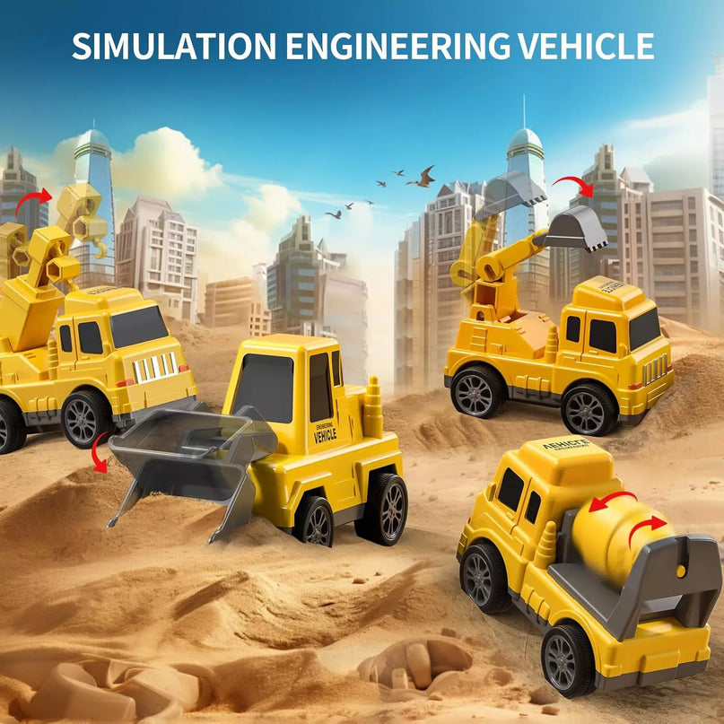WOOPIE kelių pagalbos vilkiko rinkinys su 5 automobiliais