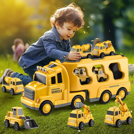 WOOPIE kelių pagalbos vilkiko rinkinys su 5 automobiliais