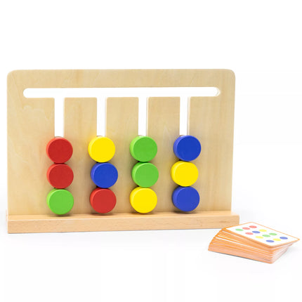 VIGA Montessori spalvų ir formų dėlionių žaidimas