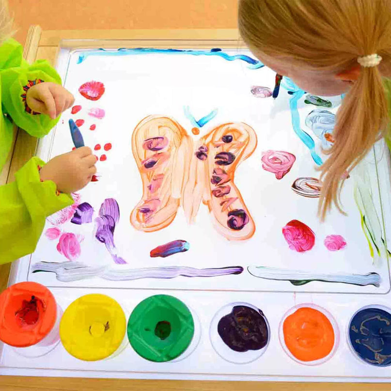 Masterkidz sensorinis rėmas su LED panele ir skaidriu piešimo padėklu