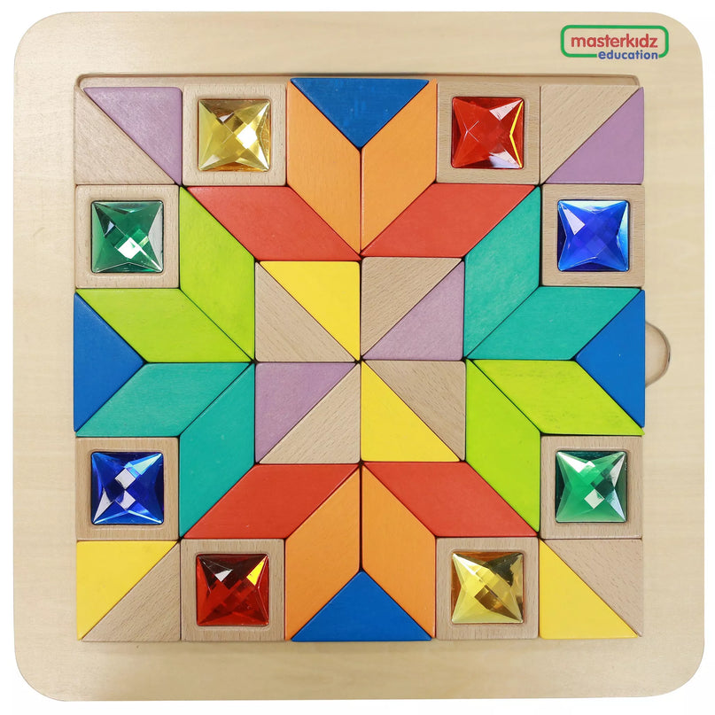 MASTERKIDZ Montessori spalvų ir formų tangramo mozaika