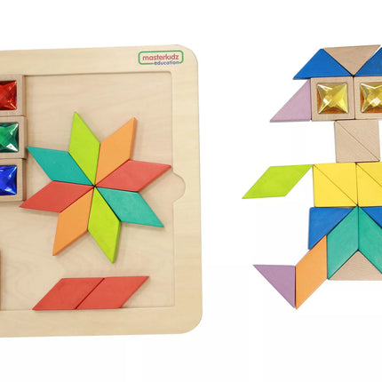 MASTERKIDZ Montessori spalvų ir formų tangramo mozaika