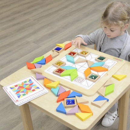MASTERKIDZ Montessori spalvų ir formų tangramo mozaika