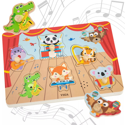 VIGA garso dėlionės, muzikiniai gyvūnai