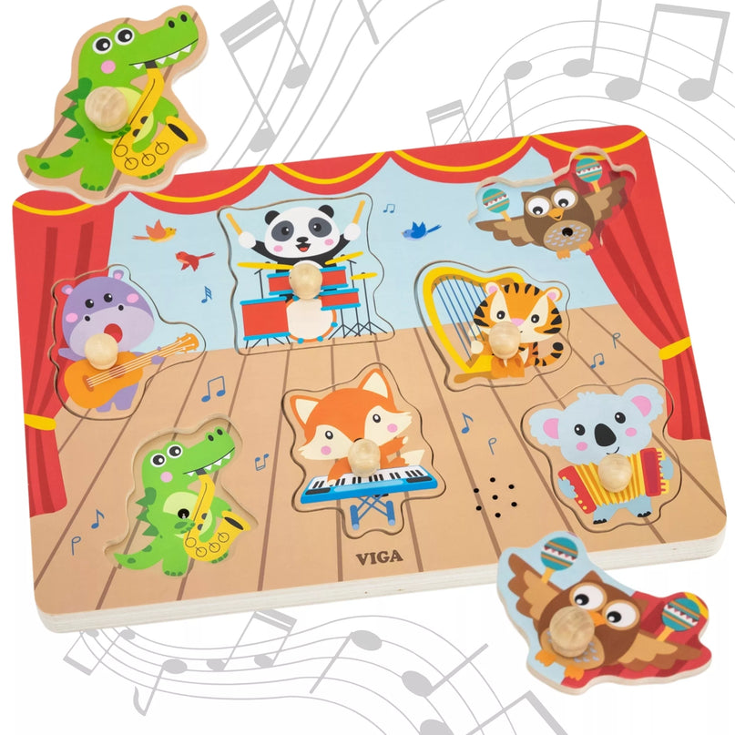 VIGA garso dėlionės, muzikiniai gyvūnai