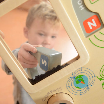 MASTERKIDZ magnetinė edukacinė žaidimų lenta Montessori su kompasu