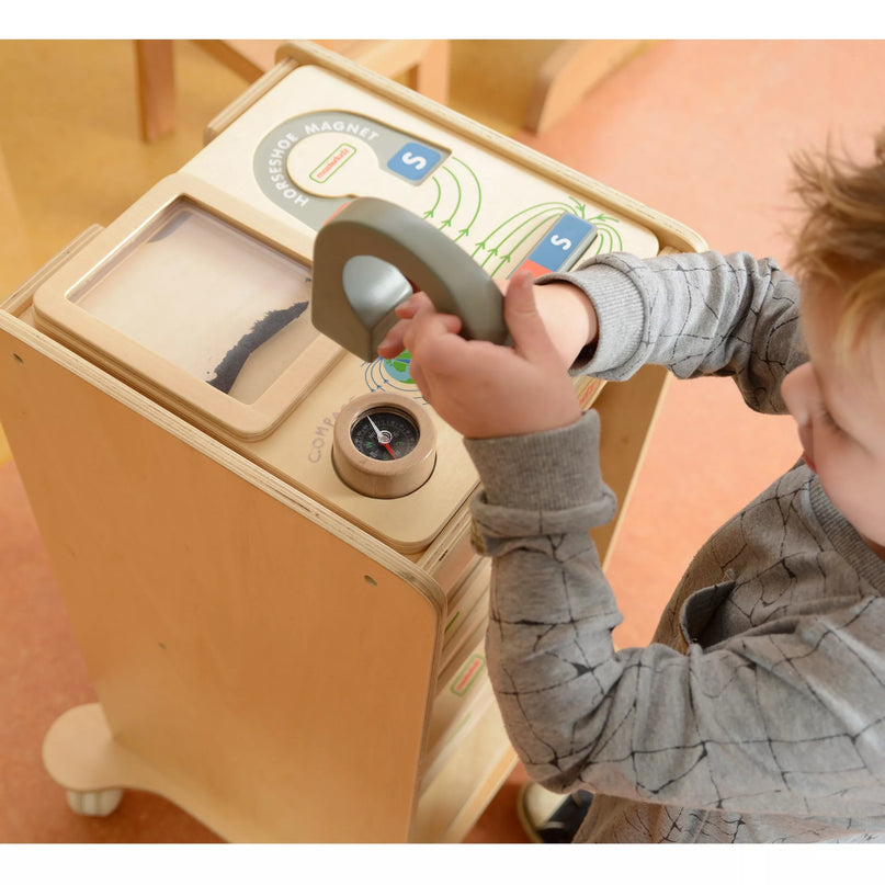 MASTERKIDZ magnetinė edukacinė žaidimų lenta Montessori su kompasu