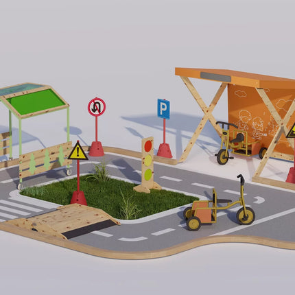 CLASSIC WORLD EDU Kuro kolonėlė – automobilių degalinė / įkrovimo stotelė