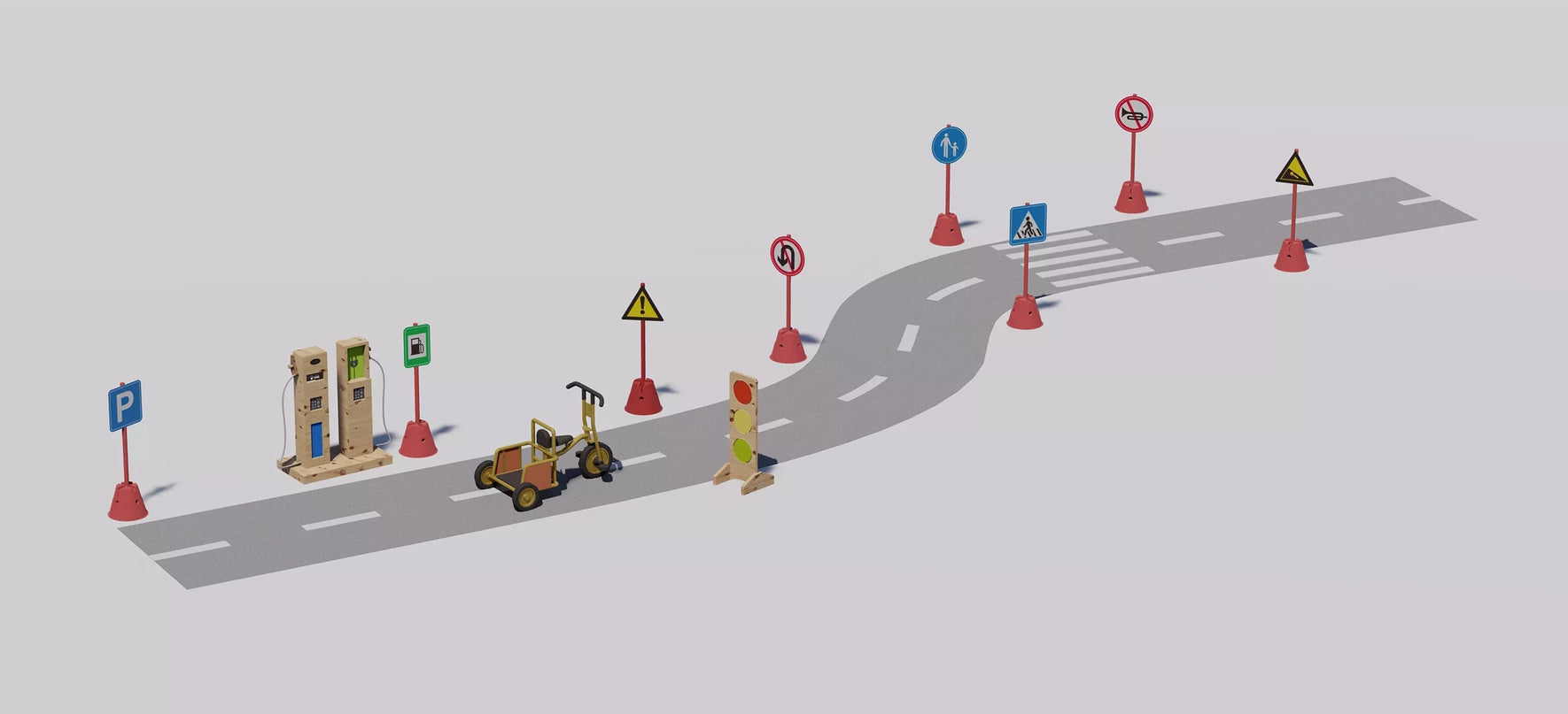 CLASSIC WORLD EDU Kuro kolonėlė – automobilių degalinė / įkrovimo stotelė