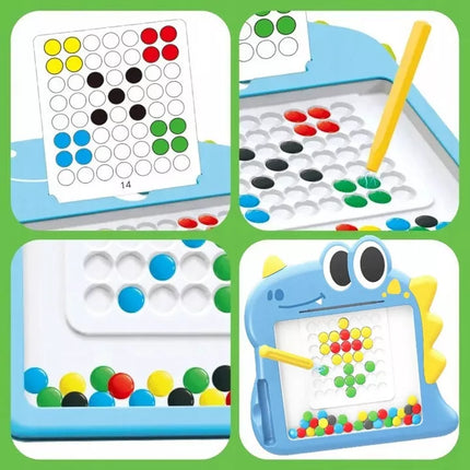 WOOPIE Magnetinė lenta vaikams Montessori „MagPad Dinozauras“