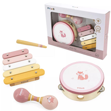VIGA PolarB muzikos instrumentų rinkinys, rožinis