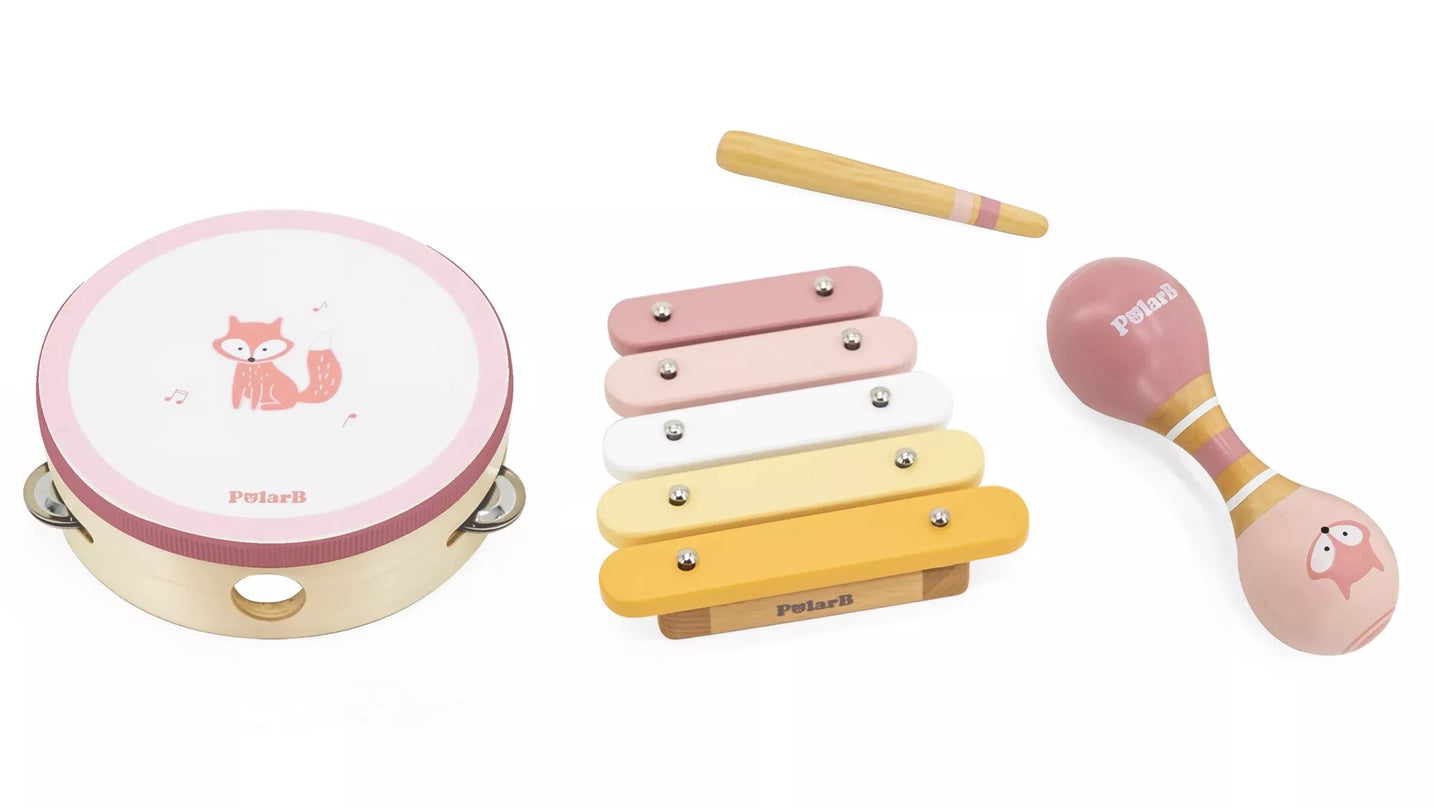 VIGA PolarB muzikos instrumentų rinkinys, rožinis