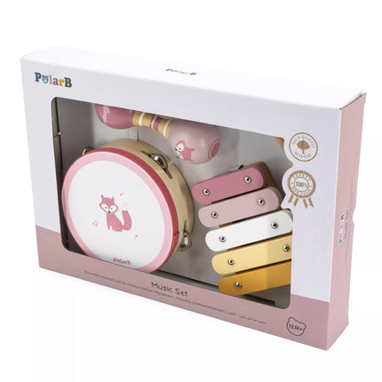 VIGA PolarB muzikos instrumentų rinkinys, rožinis