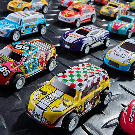 WOOPIE 30 automobilių rinkinys lagamine su žemėlapiu