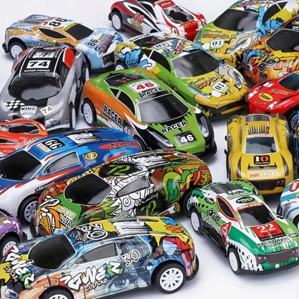 WOOPIE 30 automobilių rinkinys lagamine su žemėlapiu