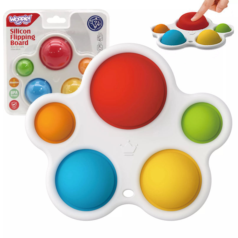 WOOPIE BABY POP IT – Montessori antistresinis jutiminis žaislas, skirtas kramtymui