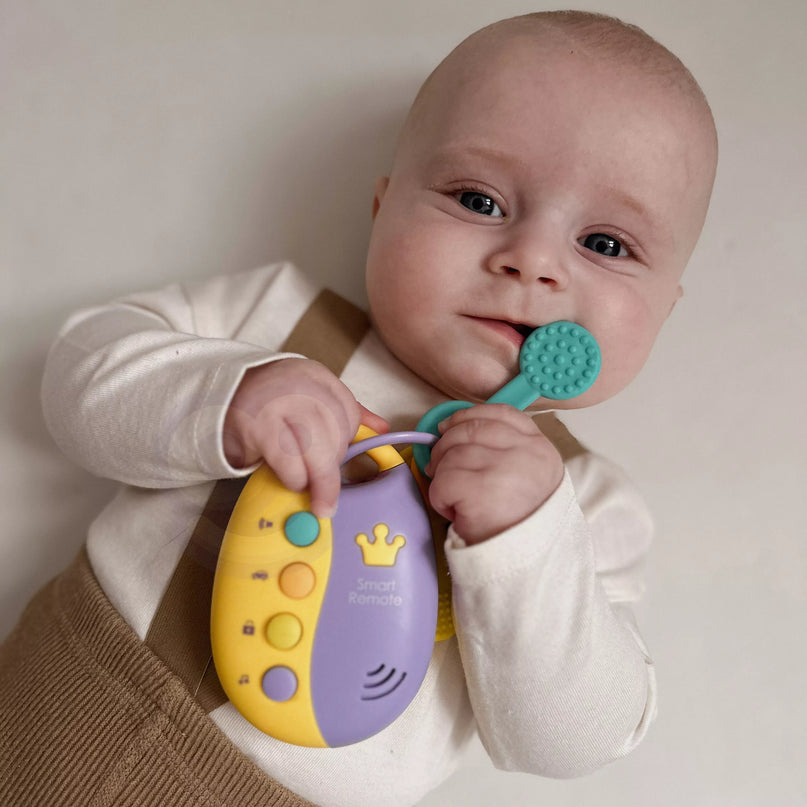 WOOPIE BABY interaktyvūs automobilių rakteliai su nuotoliniu valdymu – 2 viename kramtymui